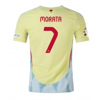 Španjolska Alvaro Morata #7 Gostujuci Dres EP 2024 Kratak Rukav